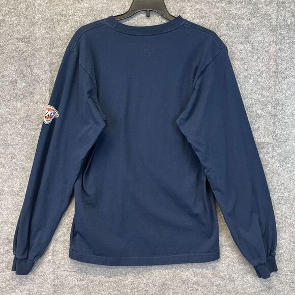 ADIDAS Men’s Long Sleeve T-Shirt OKC Thunder Graphic Navy Blue Size Large - Picture 9 of 12